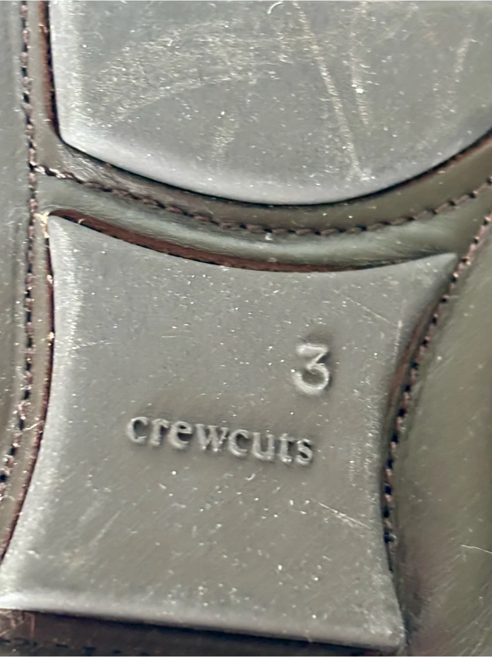 Crewcuts leather slip